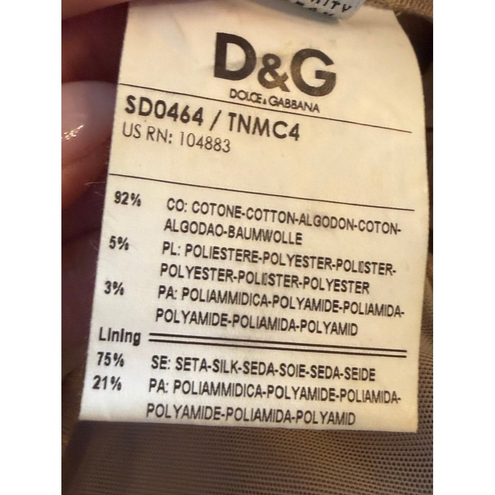 Dolce & Gabana D&G Gold Mini Dress Women's‎ Size 6 - Picture 5 of 12